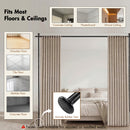 Advwin No Drill Adjustable Curtain Rod Room Divider Black (Pre-Order)