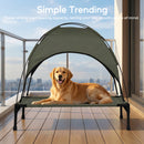 Advwin Elevated Outdoor Dog Bed with Canopy