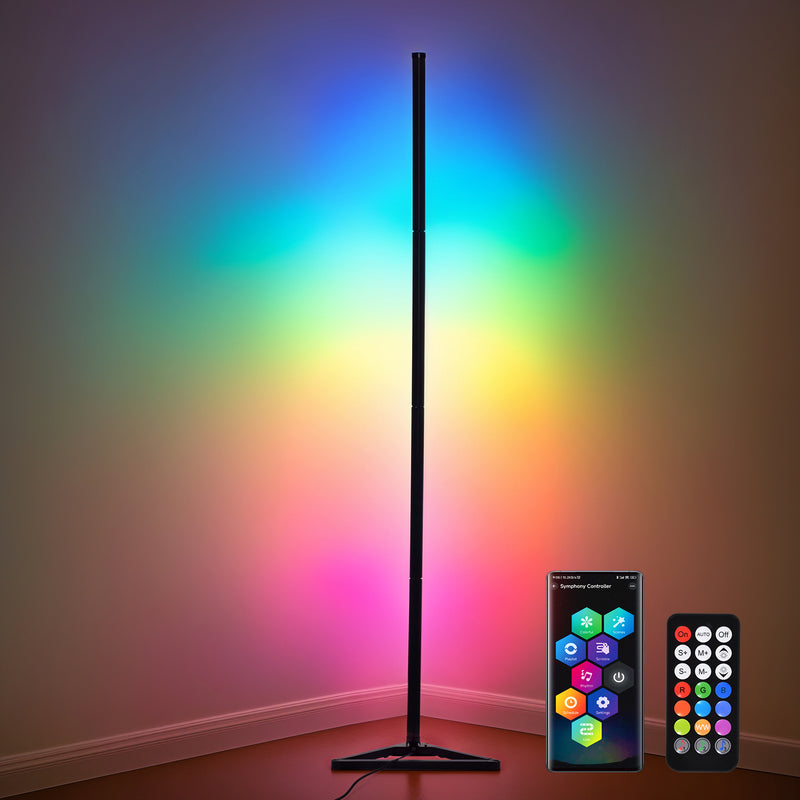 Advwin Smart LED Corner Floor Lamp RGB 139cm