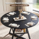 Advwin 107cm Round Dining Table 4-6 Seater