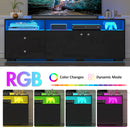 Advwin 140cm LED TV Cabinet Media Console Black