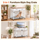 Advwin Dog Crate Furniture with Drawers & Removable Tray