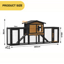 Advwin Rabbit Hutch Wooden Chicken Coop