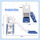 Advwin 6 in 1 L-Shaped Toddler Slide Indoor Baby Slide