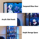 Advwin 4 Tier Glass Display Cabinet LED Storage Bookshelf (Pre-Order)