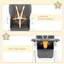 Advwin 3-in-1 Folding Baby High Chair Toddler Feeding Chair