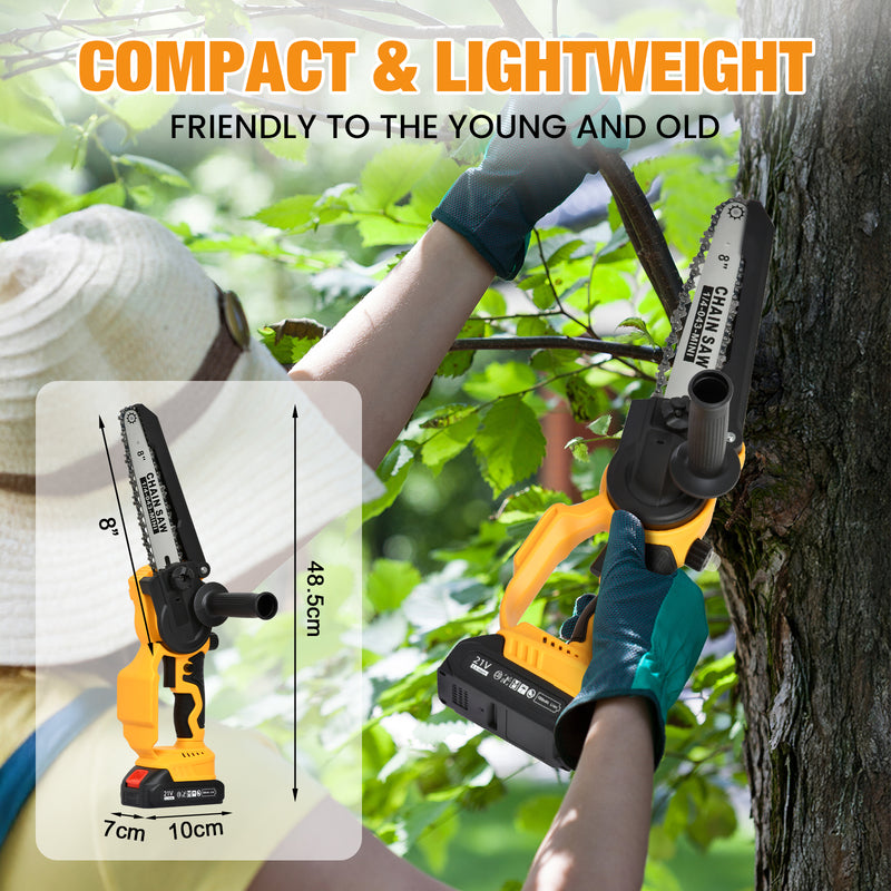 Advwin 6"+8" Electric Cordless ChainSaw