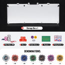 Advwin 500PCS Poker Chips Set Poker Set with Denominations