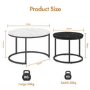 Advwin Coffee Table Set of 2 for Living Room