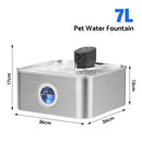 Advwin 7L Wireless Cat Water Fountain Stainless Steel