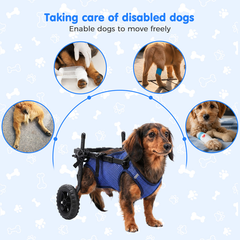 Advwin Small Dog Wheelchair for Disabled Pets