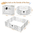 Advwin Foldable Baby PlayPen Grey