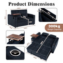 Advwin 3-in-1 Velvet Convertible Sofa Bed