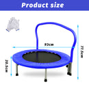 Advwin 36” Mini Trampoline Rebounder Handrail Foldable