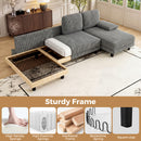 Advwin Sectiona Sofa 4-Seater U Shape Couch