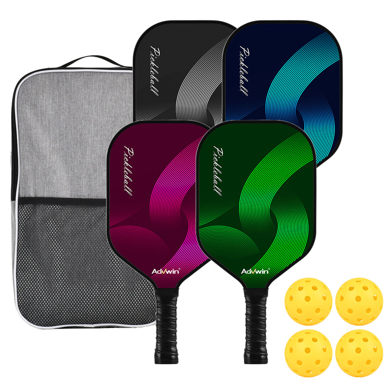 Advwin Carbon Fiber Pickleball Paddles Set