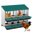 Advwin 8-Hole Galvanized Chicken Nesting Box