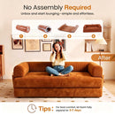 Advwin 5-in-1 Convertible Folding Loveseat Sofa Bed