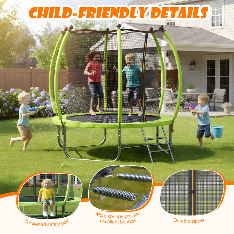 Advwin 8FT Trampoline for Kids with Safety Net