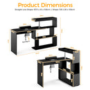 Advwin Manicure Table with Dust Collector Rotating Reversible