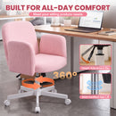Advwin Cross-Legged Desk Chair with Adjustable Arms