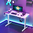 Advwin Electric Standing Gaming Desk RGB LED White (Pre-Order)