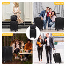 Advwin 20"+14" Hardshell Luggage Set with Power Bank Pocket