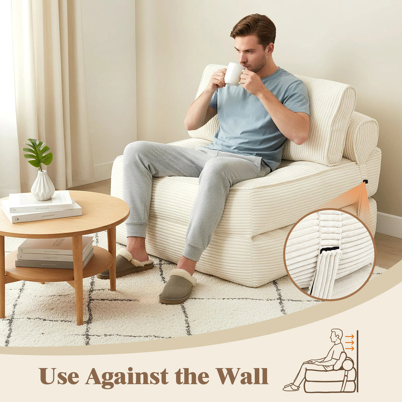 Advwin 3-in-1 Folding Sofa Bed with Pillow