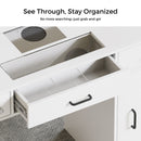 Advwin Manicure Table w/Glass Top Drawer Dust Collector