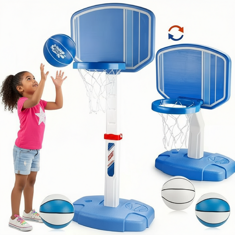 Advwin Kids Poolside Basketball Hoop Adjustable Height
