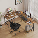 Advwin L-Shaped Corner Desk with Laptop Stand
