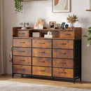 Advwin 14 Fabric Drawer Dresser with Charging Station