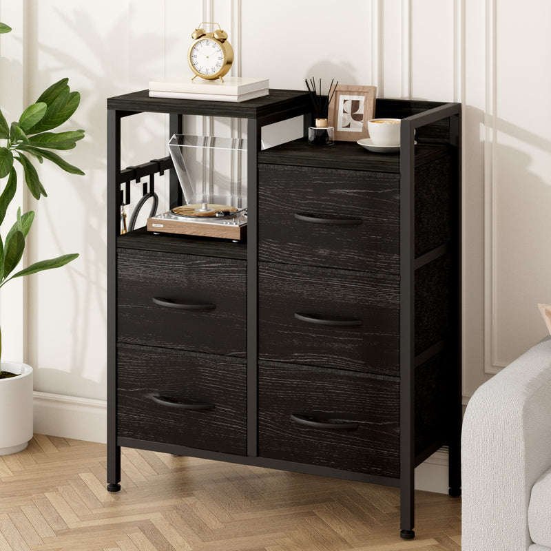 Advwin Chest of 5 Drawers Storage Cabinet