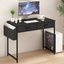 Advwin 100cm Small Desk with 2 Drawers
