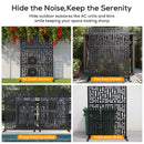 Advwin Geometric Metal Privacy Screen 119x183.5cm