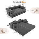 Advwin 5-in-1 Convertible Folding Loveseat Sofa Bed