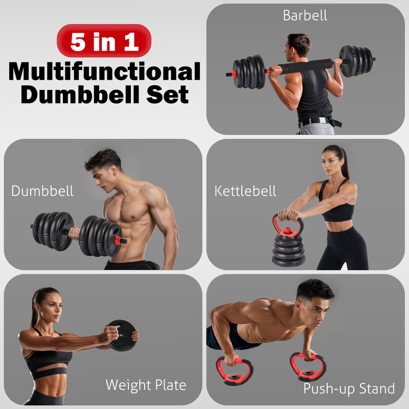 Advwin 5-in-1 Adjustable Dumbbells Set 30kg (Pre-Order)