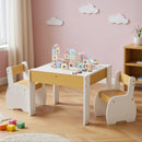 Advwin 3pcs Kids Table and Chairs Set with Storage