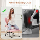 Advwin 360° Ergonomic Cross Legged Office Chair Pink