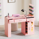 Advwin Manicure Table w/Glass Top Drawer Dust Collector