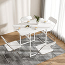 Advwin Foldable Drop Leaf Dining Table