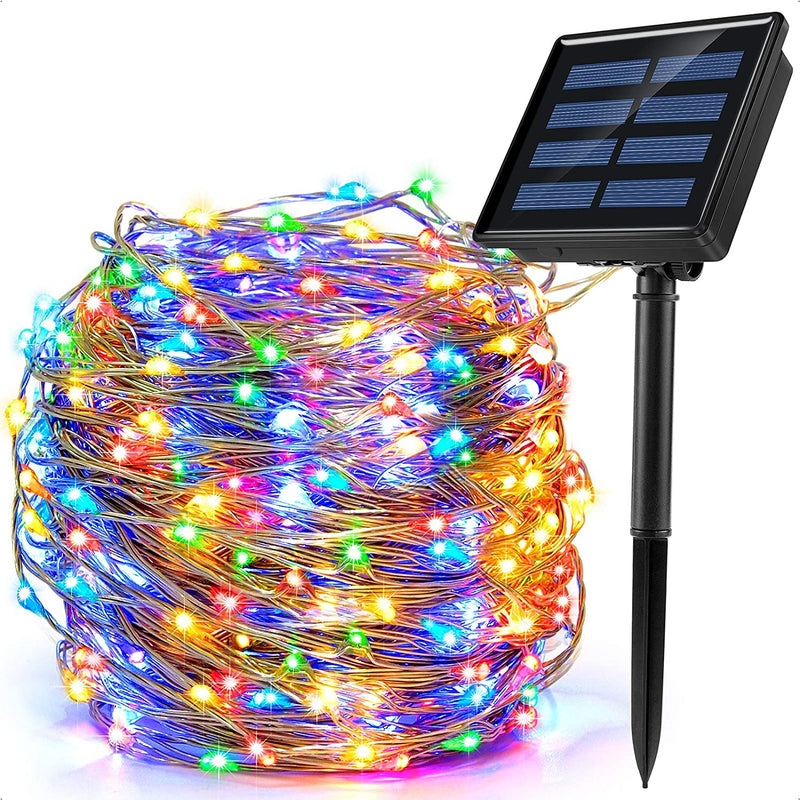 Advwin 22M 8 Modes Solar Powered LED Xmas Fairy String Lights
