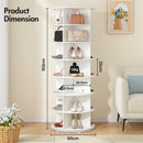 Advwin 7 Tier 360° Rotating Shoe Rack Tower White