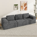 Advwin 3 Seater Chenille Fabric Modular Sectional Sofa