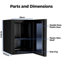 Advwin 20L Mini Bar Fridge with Adjustable Temperature