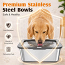 Advwin 7.5L Stainless Steel No-Spill Dog Water Bowl