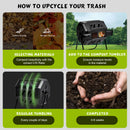 Advwin Garden Composting Bin Dual Chamber 160L