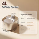 Advwin 4L Pet Fountain Pet Water Dispenser