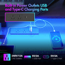 Advwin L Shaped Gaming Desk with LED Lights (Pre-Order)