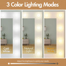 Advwin Dressing Table Stool Set with 12 LED Bulbs